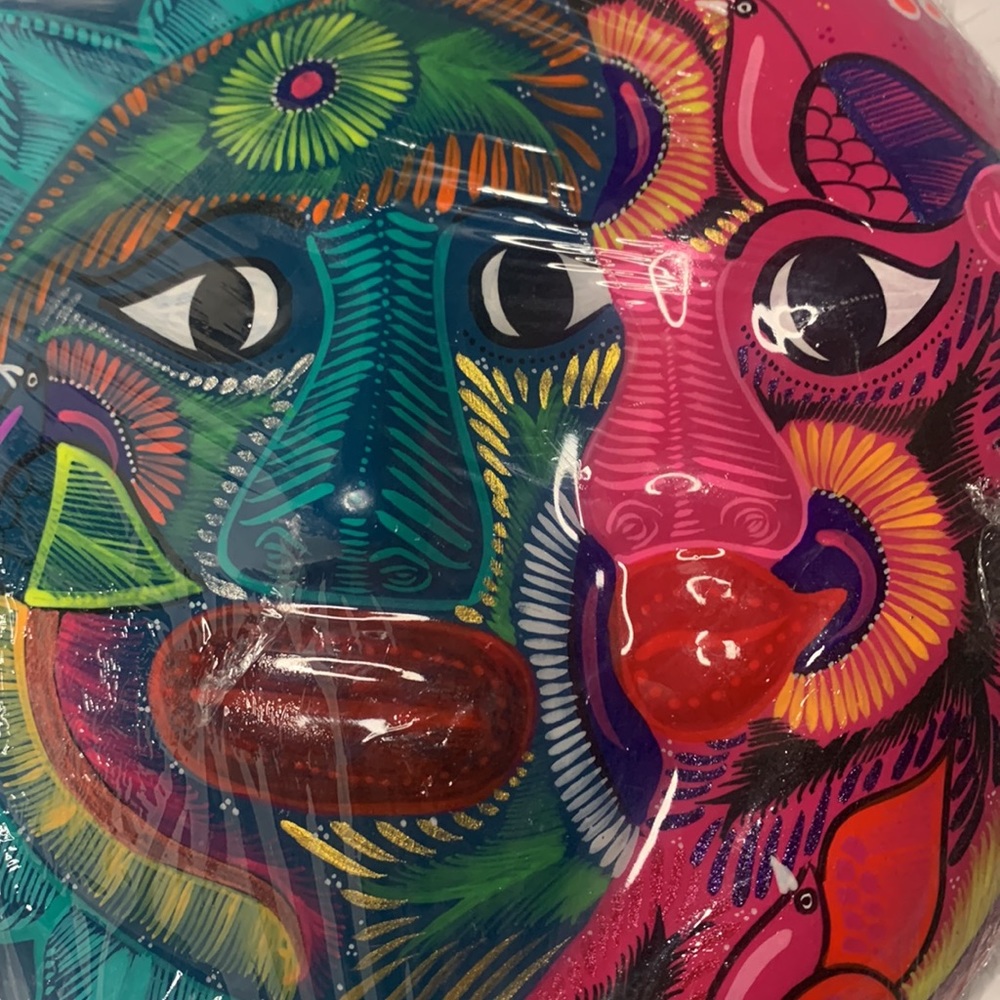 Mexican Sun Moon Face Eclipse Folk Art